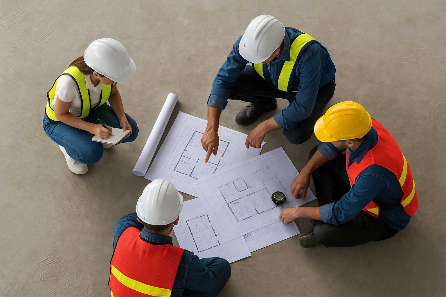 Baubegleitung auf der Baustelle